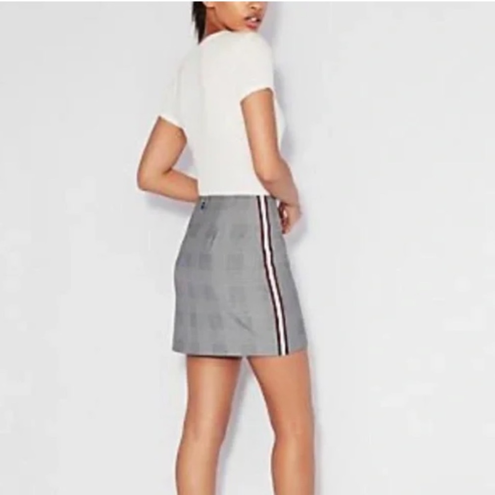 Express Gray Mini Skirt